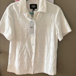 NWT UGG Shirina Terry Cloth Pajama Top Size Small